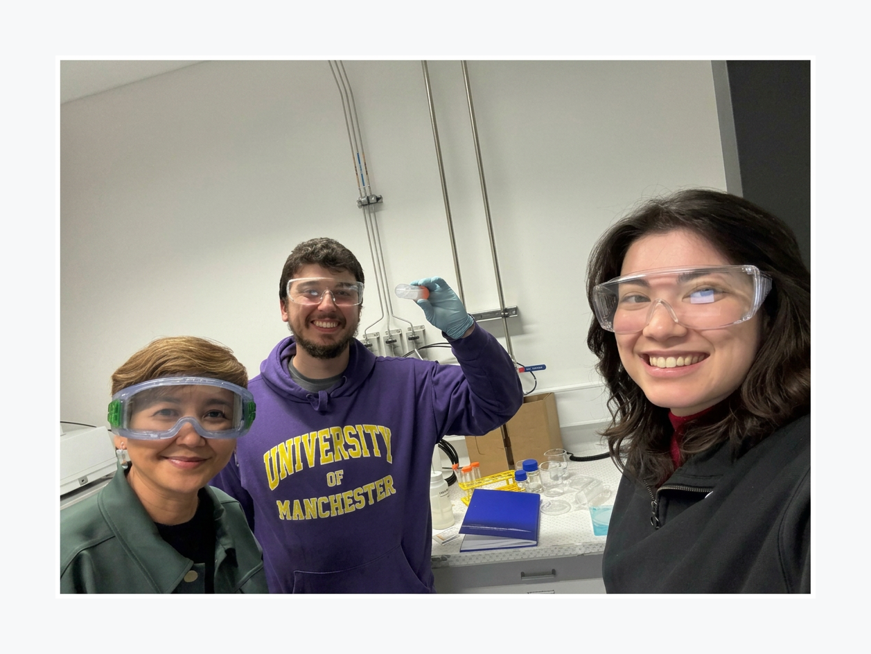 The Synbiote team working in a laboratory